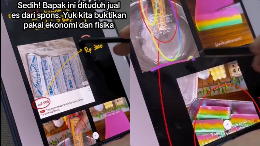 Biar nggak salah duga, pria ini hitung untung-rugi bikin es gabus pakai ilmu ekonomi dan fisika