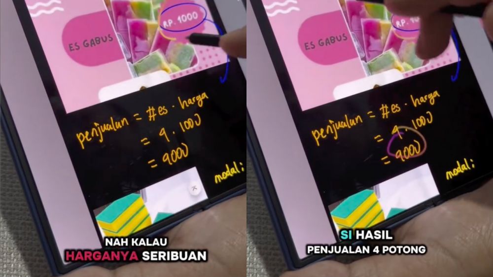 Biar nggak salah duga, pria ini hitung untung-rugi bikin es gabus pakai ilmu ekonomi dan fisika