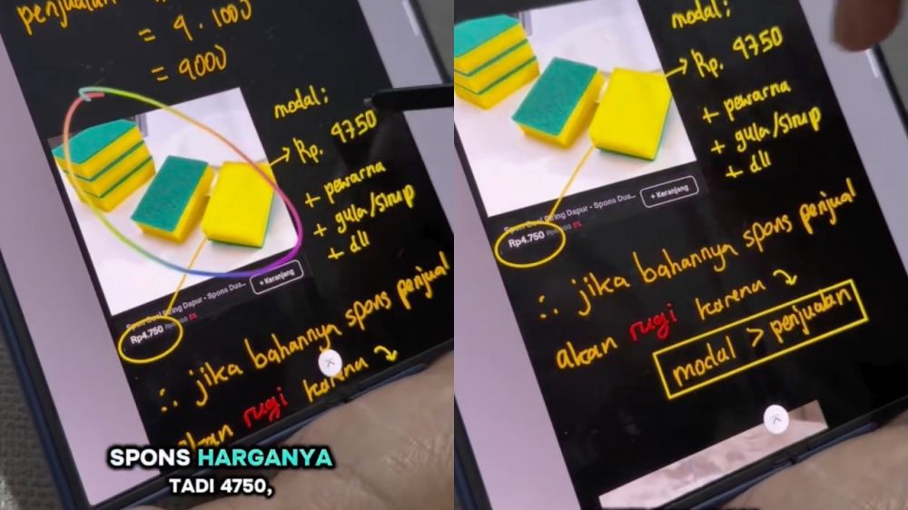 Biar nggak salah duga, pria ini hitung untung-rugi bikin es gabus pakai ilmu ekonomi dan fisika