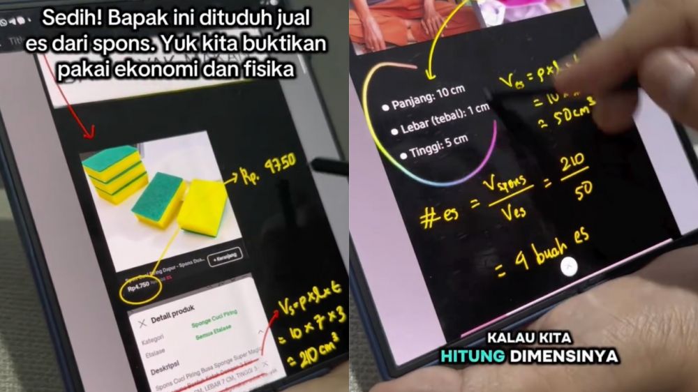 Biar nggak salah duga, pria ini hitung untung-rugi bikin es gabus pakai ilmu ekonomi dan fisika