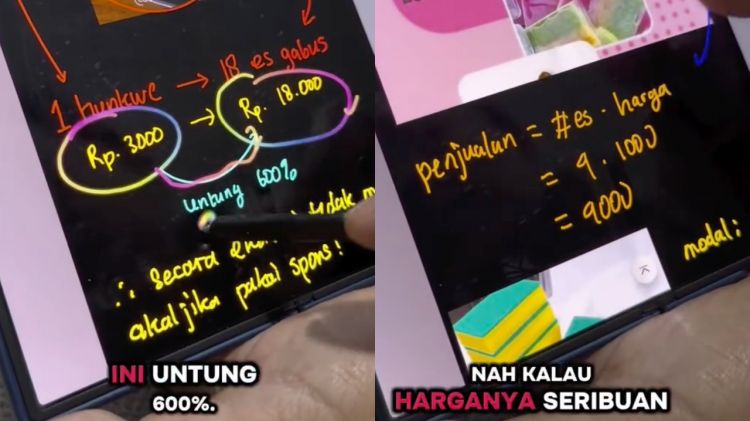 Biar nggak salah duga, pria ini hitung untung-rugi bikin es gabus pakai ilmu ekonomi dan fisika