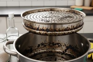 Cara membersihkan kukusan panci yang gosong dengan cepat dan bahan murah