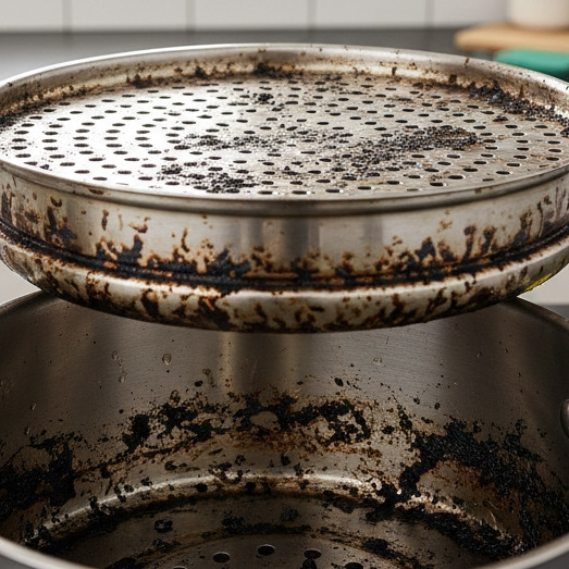 Cara membersihkan panci kukusan yang gosong dengan cepat dan bahan murah