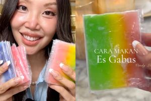 Cara makan es gabus dengan slay ala Vindy Lee, nggak belepotan dan tetap anggun