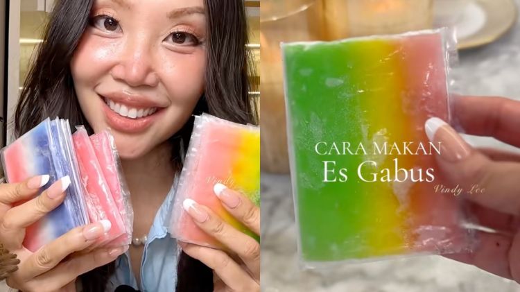 Cara makan es gabus dengan slay ala Vindy Lee, nggak belepotan dan tetap anggun
