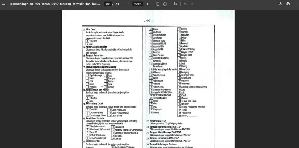 Jangan salah tulis, ini 99 profesi yang diakui secara hukum di e-KTP