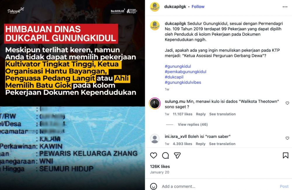 Jangan salah tulis, ini 99 profesi yang diakui secara hukum di e-KTP