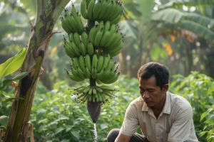 Bukan air cucian beras, cukup tabur bumbu dapur ini agar pohon pisang subur