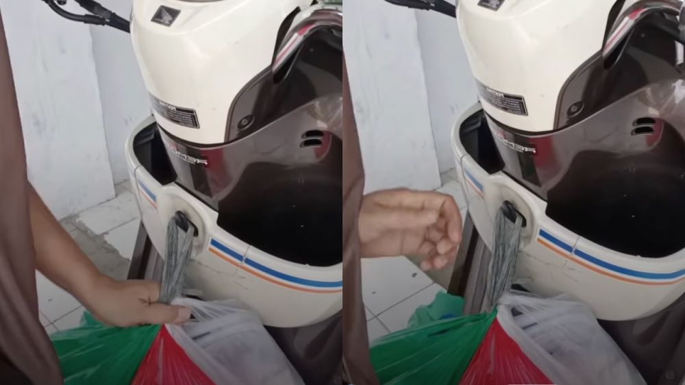 Cara jitu tambah kapasitas gantungan motor, solusi praktis buat emak-emak saat belanja banyak