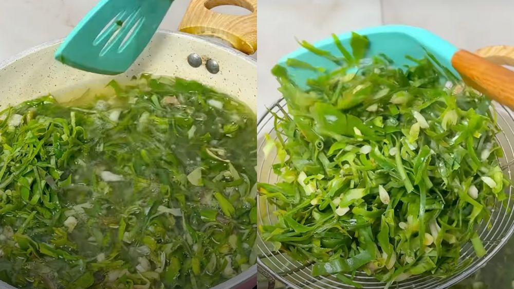 Cara membuat urap daun kencur yang lezat, tetap hijau segar, dan tak cepat basi