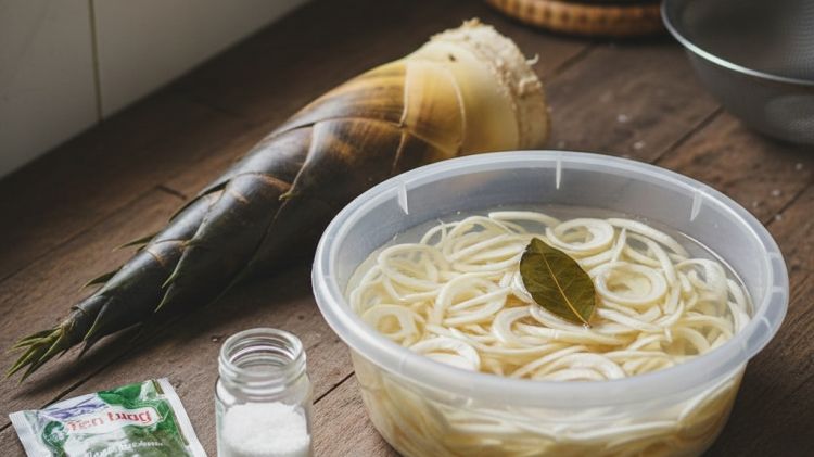 Trik simpan rebung awet berbulan-bulan tanpa kulkas, cukup pakai satu bumbu dapur