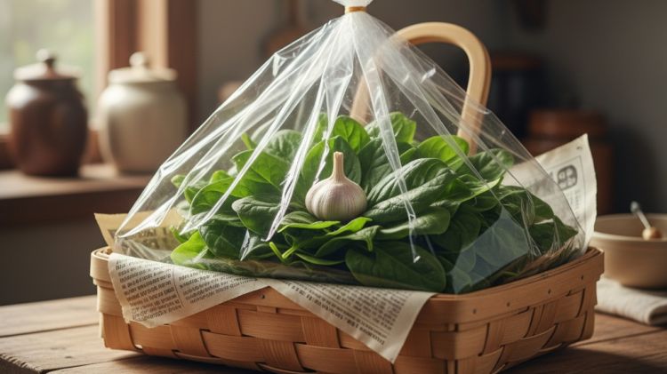 Cara simpan bayam tetap segar 10 hari tanpa kulkas, cukup pakai 1 bumbu dapur