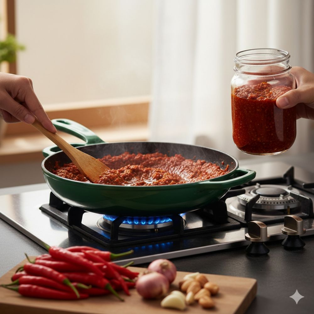 Cara membuat 3 bumbu dasar buat stok masakan, sahur dan buka puasa nggak pusing kupas dan ulek-ulek