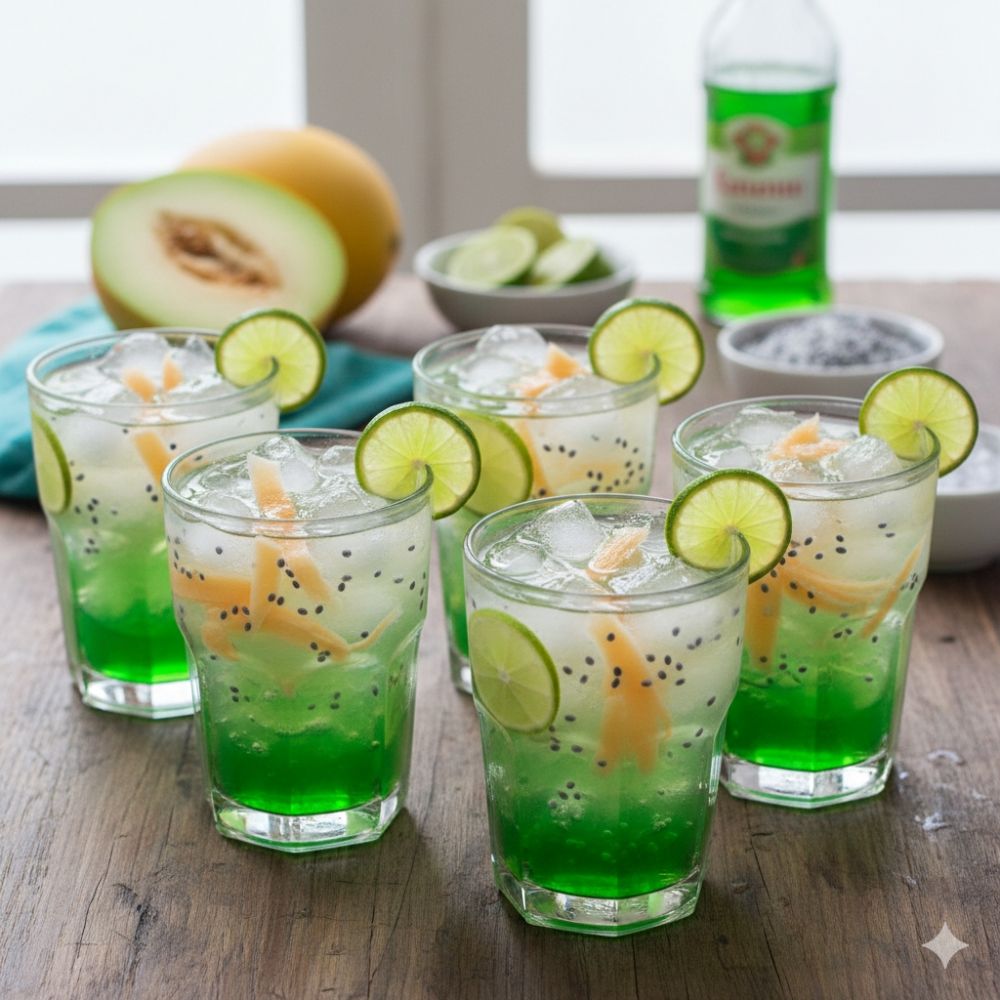 Resep es blewah jeruk nipis segar, ide takjil praktis bikin nagih