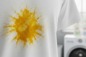 Noda kunyit membandel di baju? Ini solusi cepat pakai baking soda dan cuka