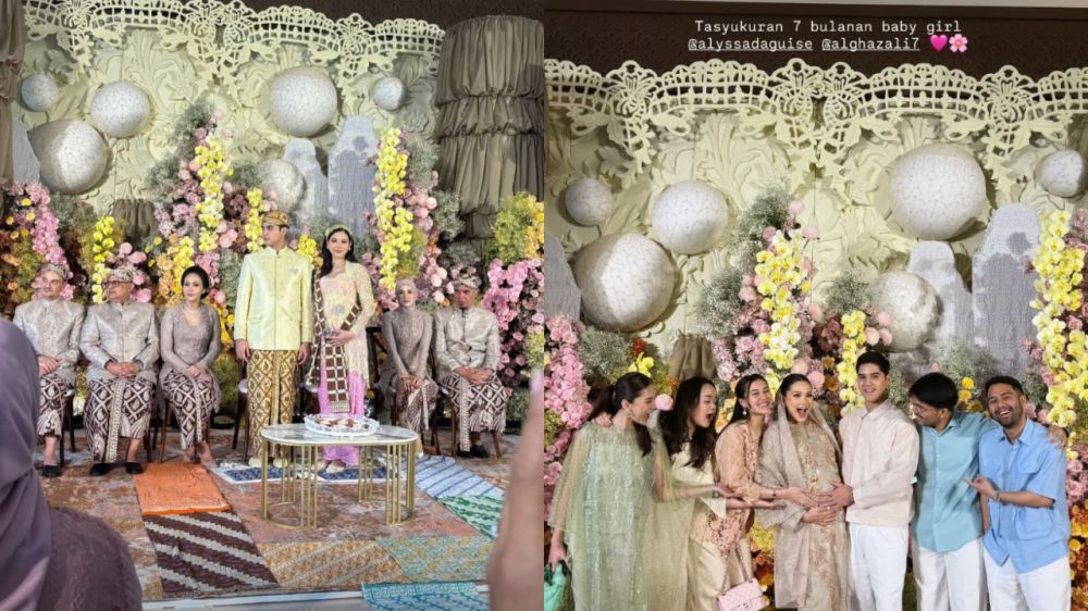 Al Ghazali Alyssa Daguise tasyakuran 7 bulanan berbagai sumber