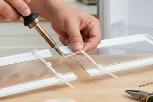 Rak kulkas retak? Jangan beli baru, pakai trik solder dan kabel ties ini