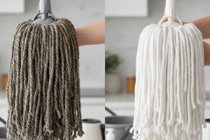 Trik bersihkan kain pel dekil andalkan bahan dapur, ampuh banget