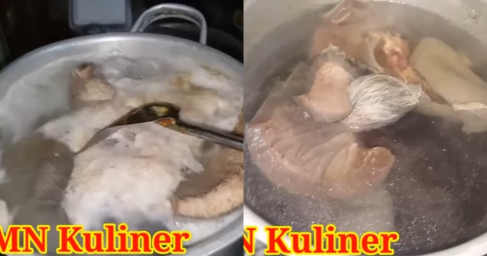 Cara membersihkan bulu kikil sapi paling mudah, nggak perlu dikerok atau dibakar