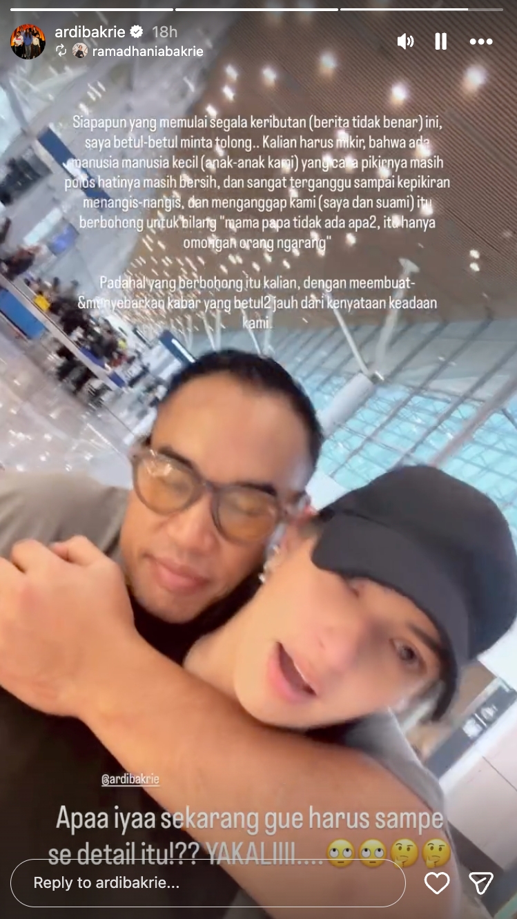 Isu cerai bikin anak nangis, Nia Ramadhani kembali pertegas kondisi rumah tangganya