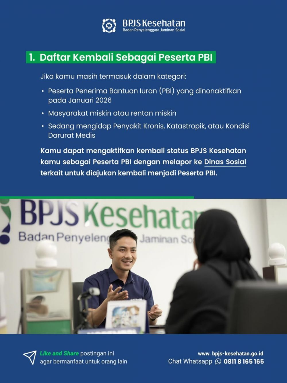Panduan mengatasi BPJS Kesehatan PBI yang tidak aktif, bisa lewat Dinsos atau mandiri