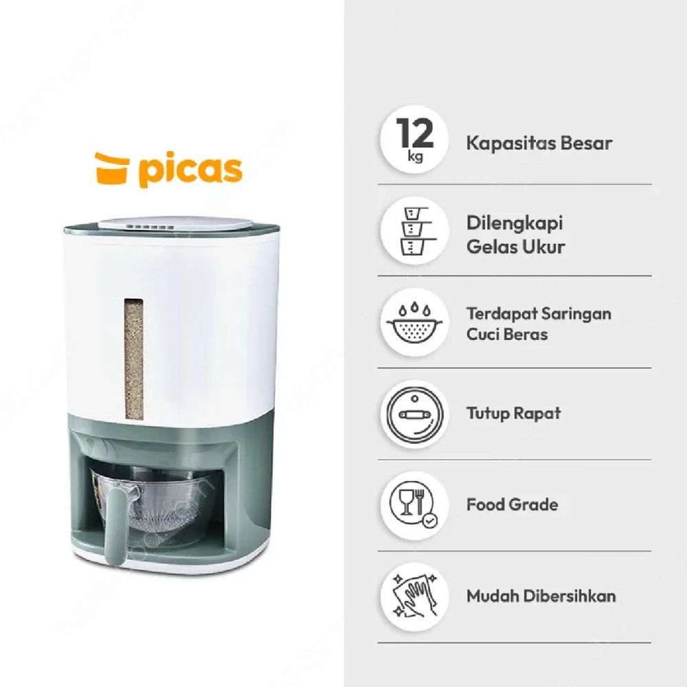 5 Rekomendasi dispenser beras anti kutu dan bisa awet bertahun-tahun, bebas debu dan serangga