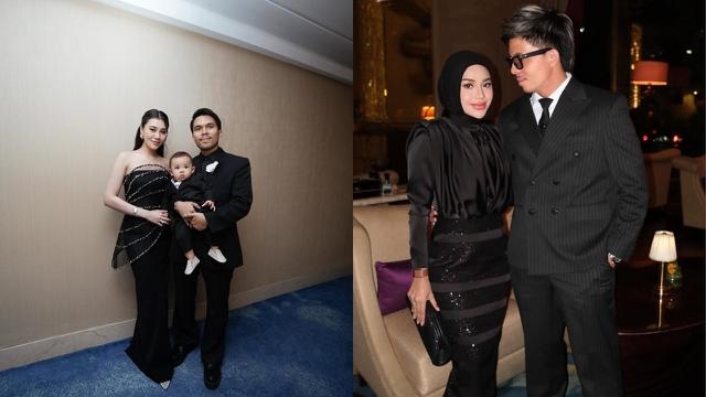 5 Detail adu gaya gaun Aaliyah Massaid dan Aurel Hermansyah, kompak tampil serba hitam