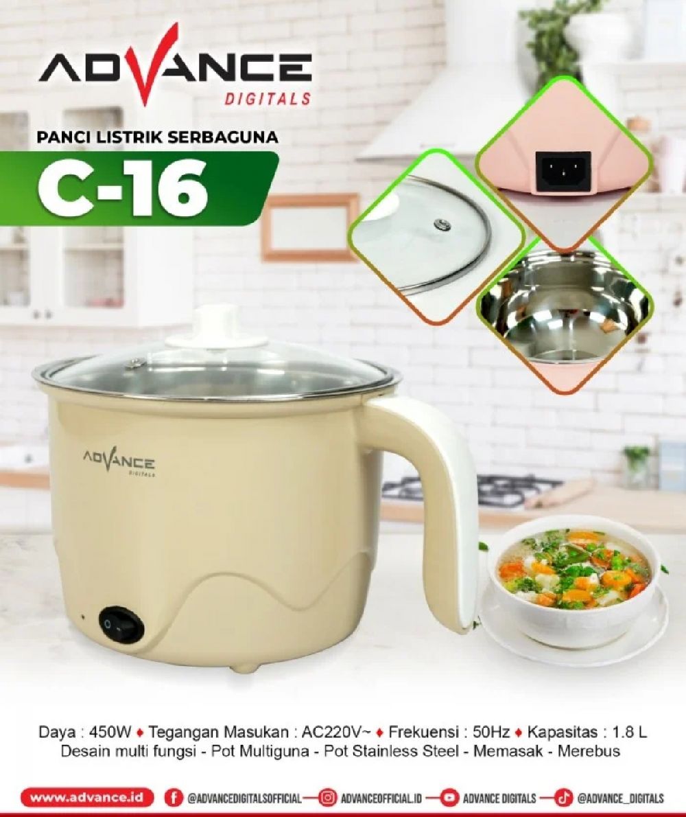 5 Rekomendasi panci listrik serbaguna watt kecil, hemat listrik dan cocok untuk rumah kecil