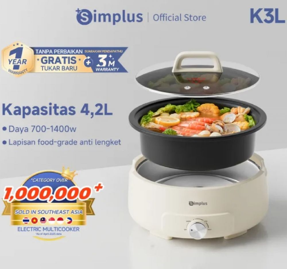 5 Rekomendasi panci listrik serbaguna watt kecil, hemat listrik dan cocok untuk rumah kecil