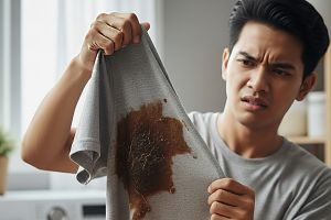 Bukan minyak goreng, ini cara pakai cuka makan untuk basmi noda lengket di pakaian