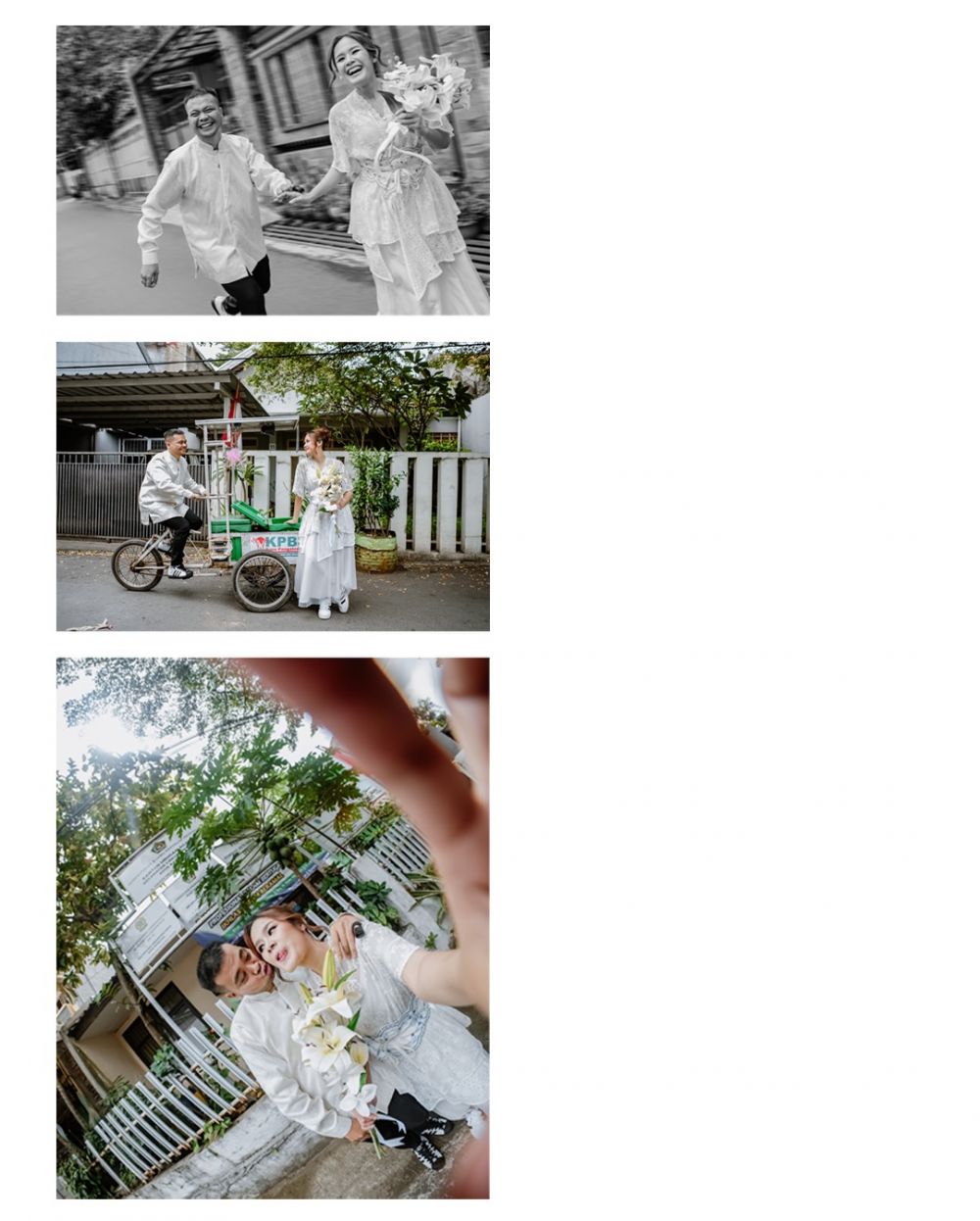 Inspirasi nikah di KUA 2026, 11 potret gaya unik Reza SMASH menikahi Santi Febrianti di Bandung