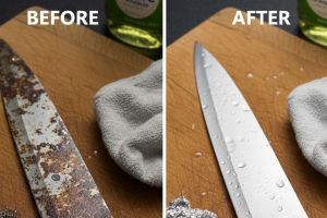 Bukan pakai cuka, ini cara paling ampuh rontokkan karat pisau dalam sekejap