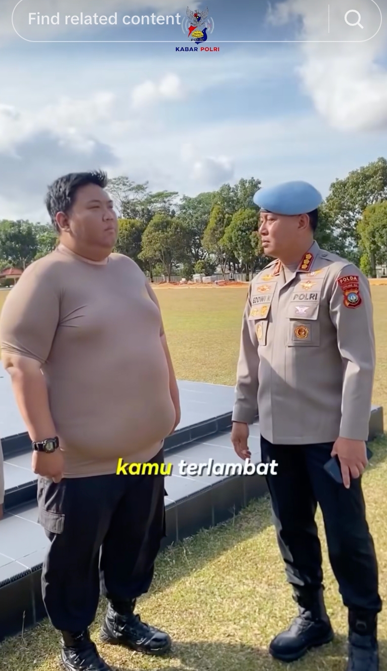 Polisi Gendut Viral TikTok radengie dan kabarpolri