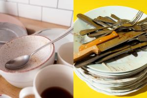 Piring sudah dicuci tapi tetap terlihat butek dan nggak putih? ini triknya biar bersih seperti baru
