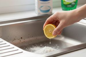 Wastafel cuci piring berkarat? Lenyapkan dengan ramuan soda kue dan lemon