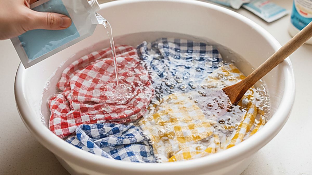 Lupakan sitrun, ini rahasia serbet dapur bersih maksimal hanya dengan rendaman simpel