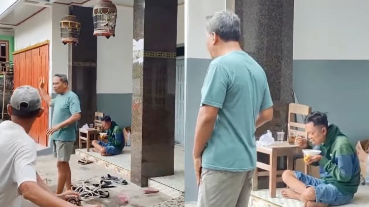 Aksi unik korban pencurian, bukannya segera lapor polisi, malah suguhkan makanan ke pelaku dulu