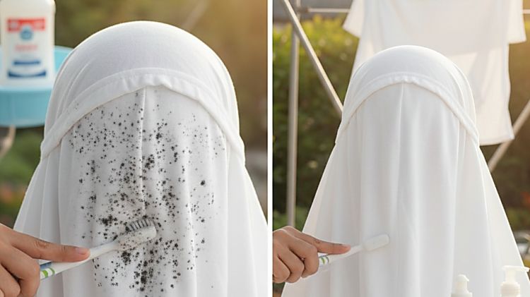 Cara membersihkan noda jamur di mukena putih pakai bahan dapur agar harum awet seperti laundry