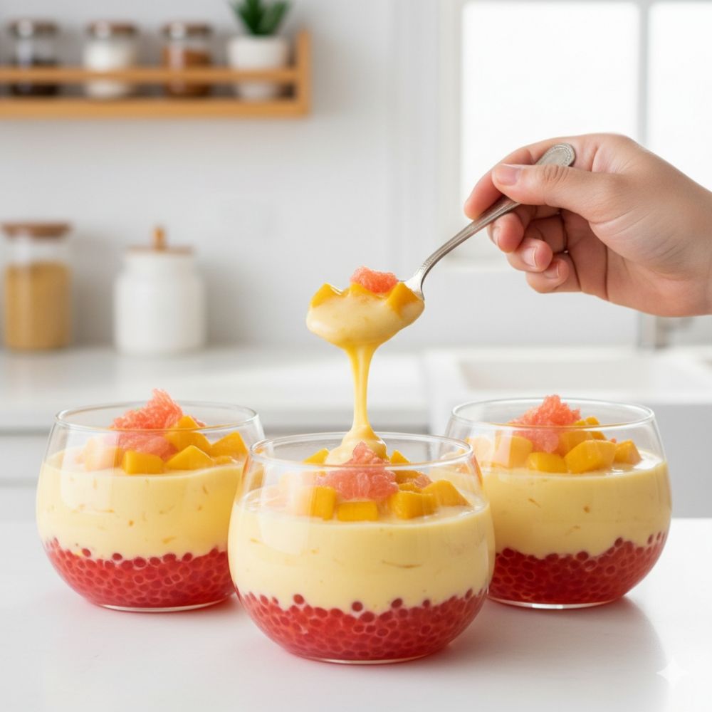 Resep mango sago, ide takjil mewah ala restoran untuk buka puasa