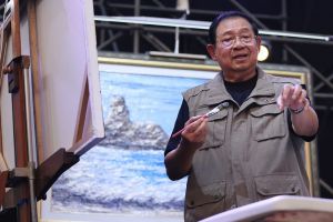 5 Penampakan lukisan Kuda Api karya SBY yang terjual Rp6,5 miliar di acara Imlek 2026