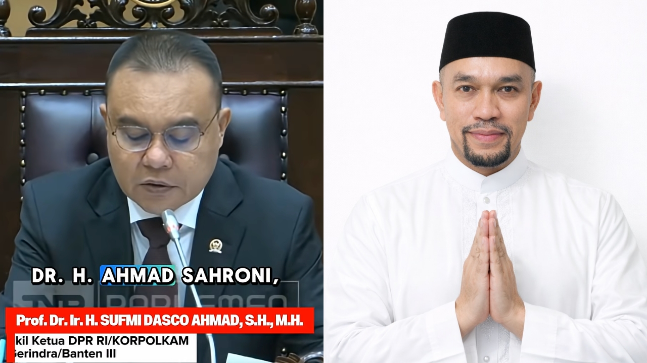 Resmi dilantik, Ahmad Sahroni kembali jadi Pimpinan Komisi III DPR usai sanksi MKD