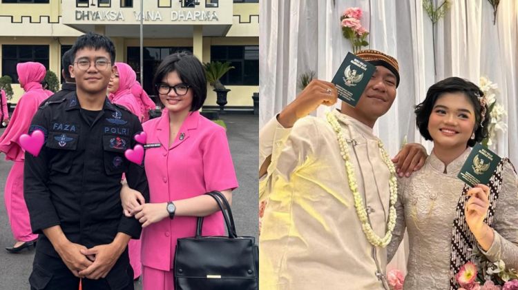 Dinikahi anggota Brimob, 5 potret Yafi Tessa ‘Febri Dunia Terbalik' pakai seragam Bhayangkari