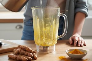 Cara membersihkan gelas blender dari noda kunyit secara cepat