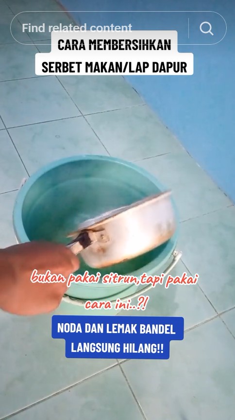 Cara membersihkan serbet dapur paling ampuh, ampas minyak hilang, bau apek lenyap