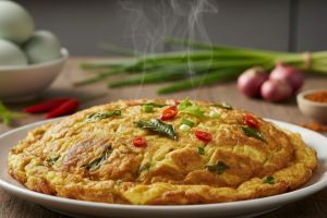 Cara bikin telur dadar bebek yang tebal, creamy, dan wangi tanpa bau amis membandel