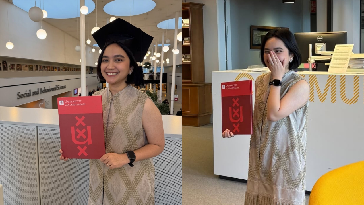 7 Momen bahagia Rachel Amanda ambil ijazah S2 di Belanda, lulusan beasiswa BPI yang menginspirasi