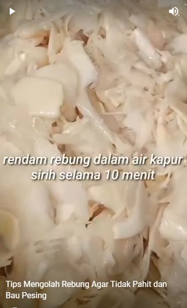 Rahasia rebung tidak bau pesing dan pahit, cukup pakai 1 bahan tambahan saat merendam