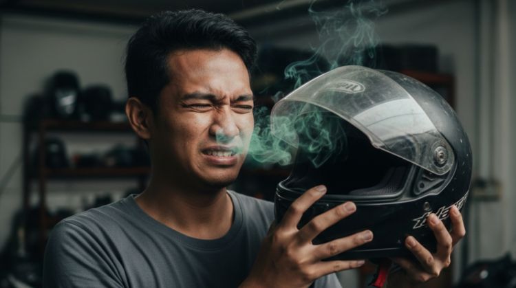 Helm bau keringat? Basmi apek dengan 1 bahan dapur dan detergen simpel