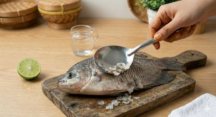 Cara aman membersihkan sisik ikan gurame tanpa takut terluka