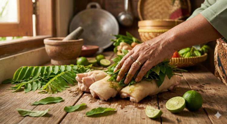 Dahsyatnya daun belimbing wuluh bantu hilangkan bau kikil untuk menu Lebaran